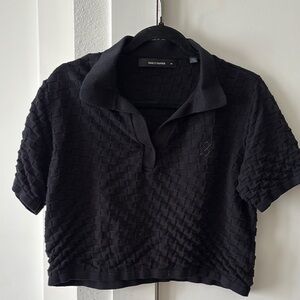 Daily Paper Black Textured Women's Top